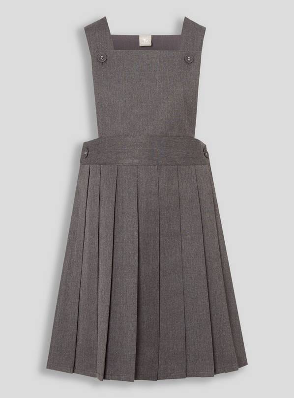 Buy Grey Tabard Pinafore - 3 years | School dresses and ginghams | Argos