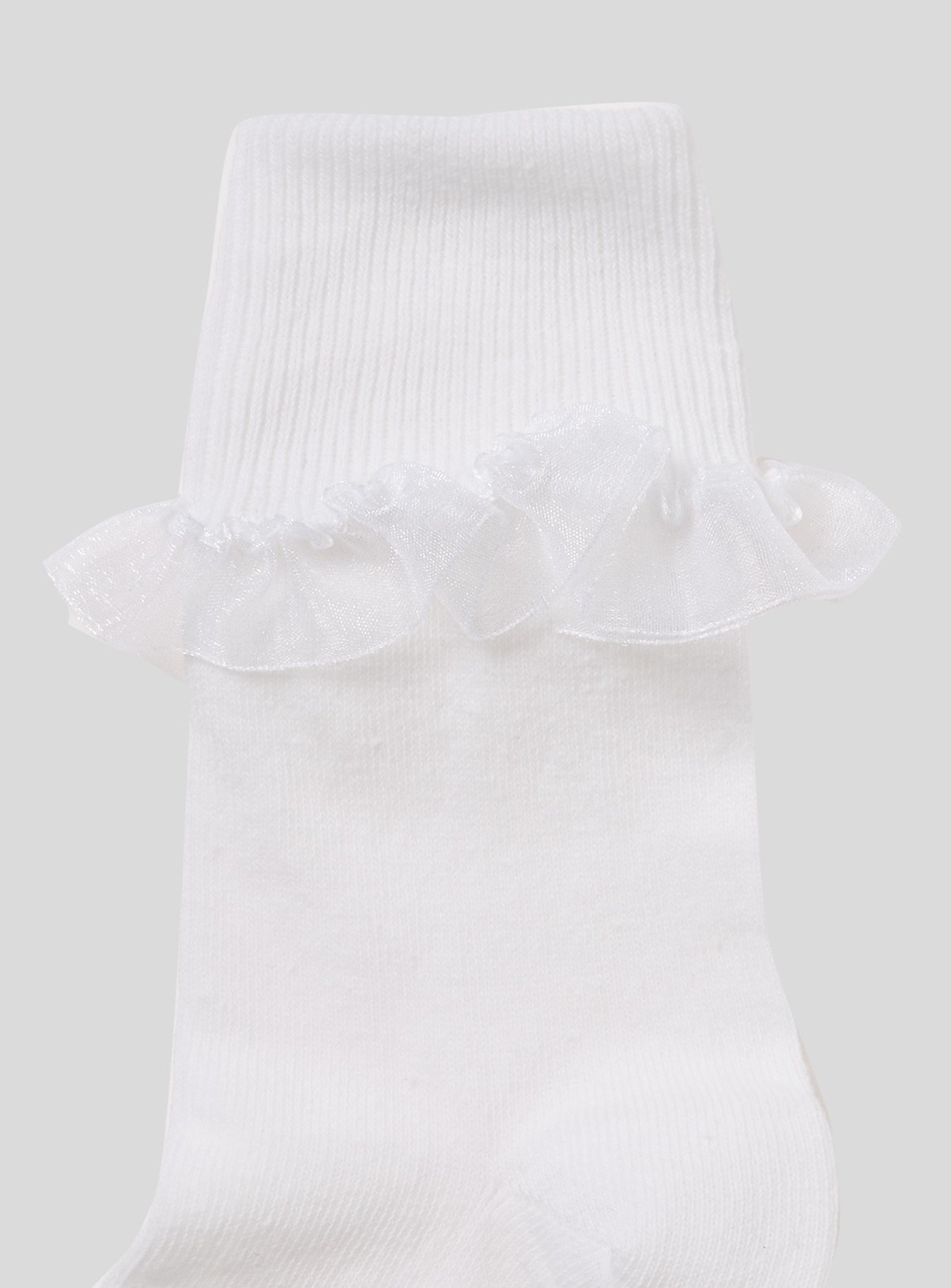 White Turnover Top Socks 5 Pack Review