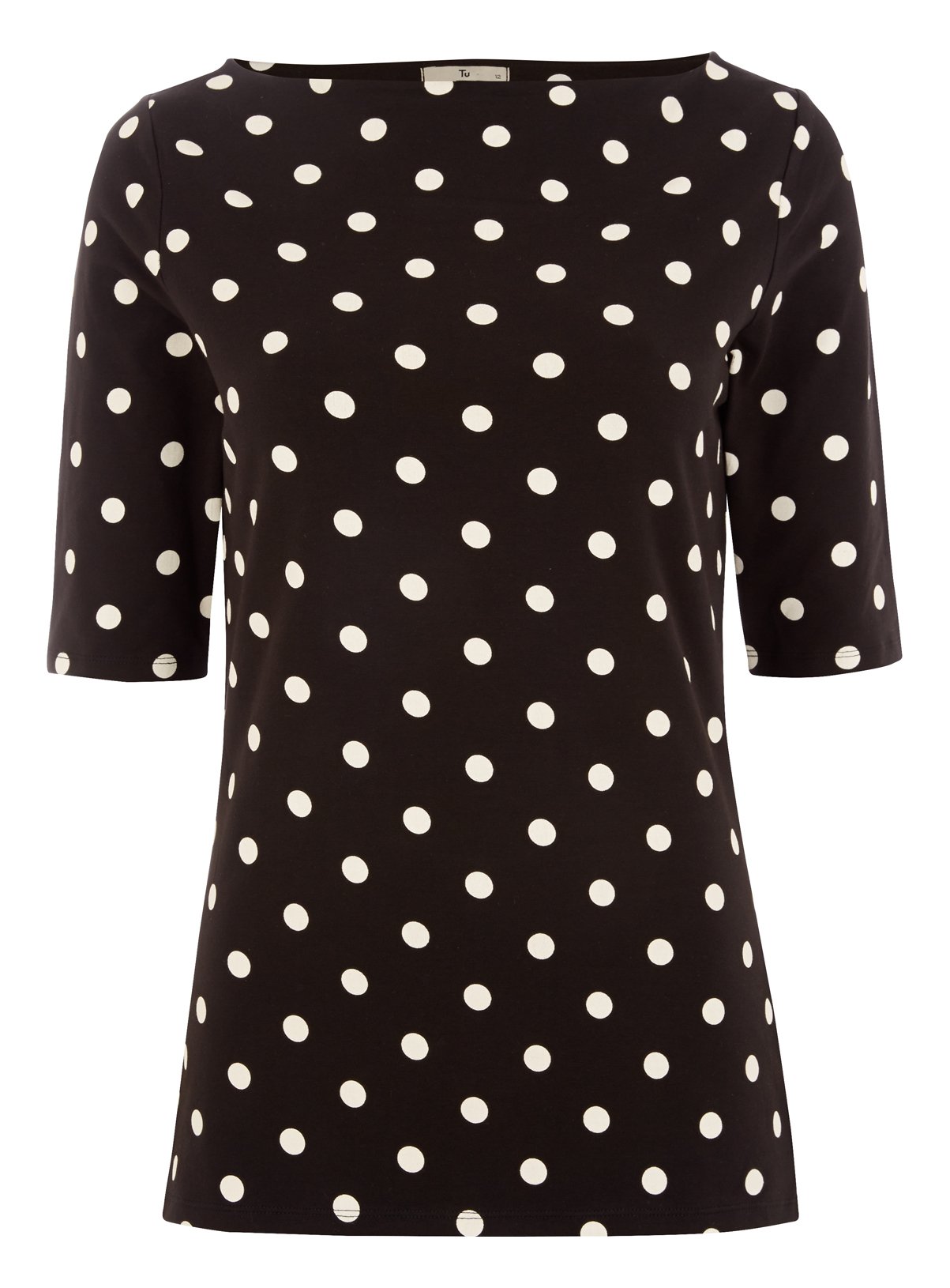 black and white spotty top