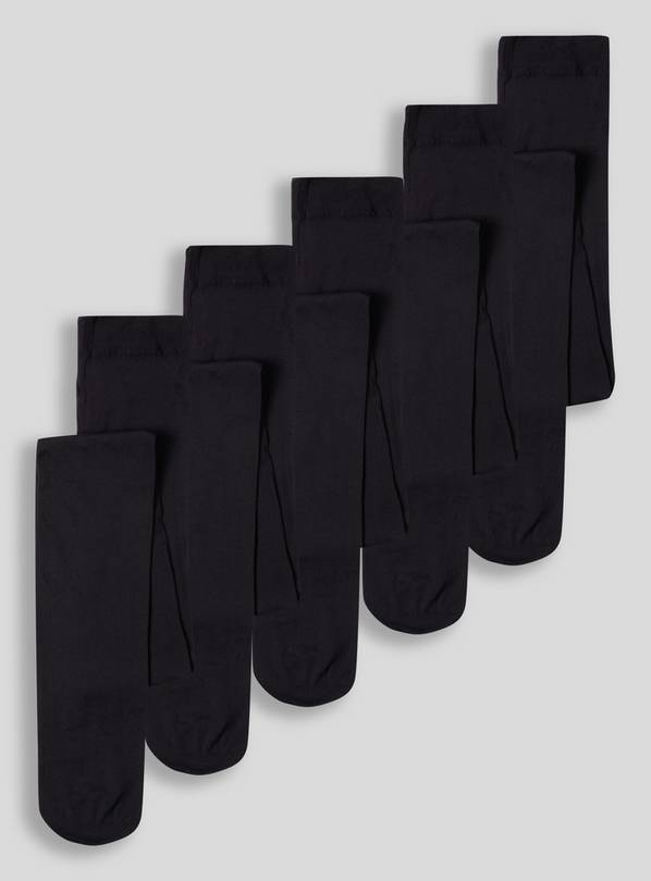 Black Opaque Tights 5 Pack 4-5 years