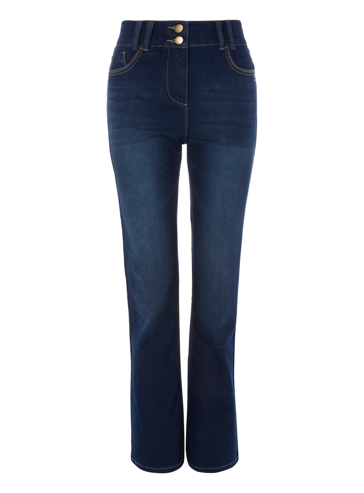white denim bootcut jeans