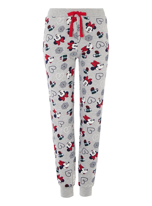 Womens Grey Disney Minnie Mouse Pyjama Bottoms Tu Clothing