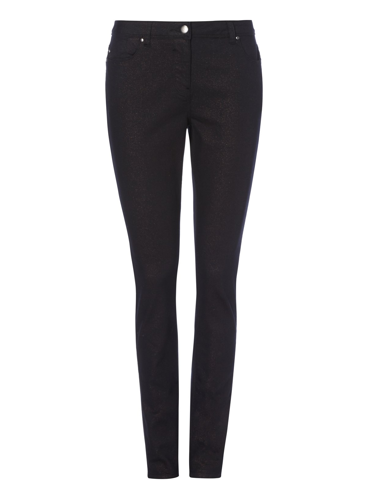glitter skinny trousers