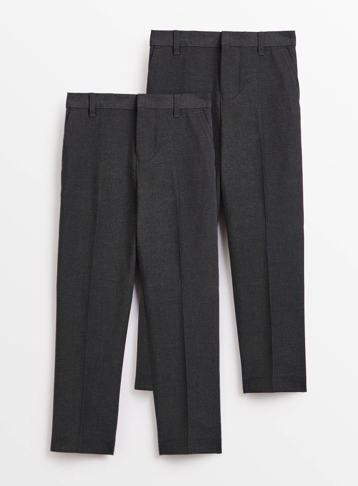 Grey Reinforced Knees Trousers 2 Pack 3 years - Image 1