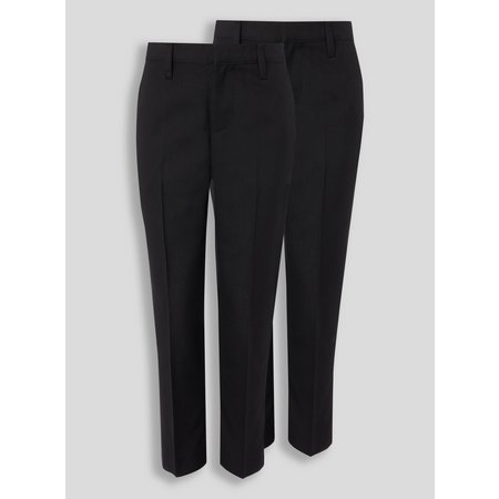 Black Trousers With Reinforced Knees 2 Pack - 4 years