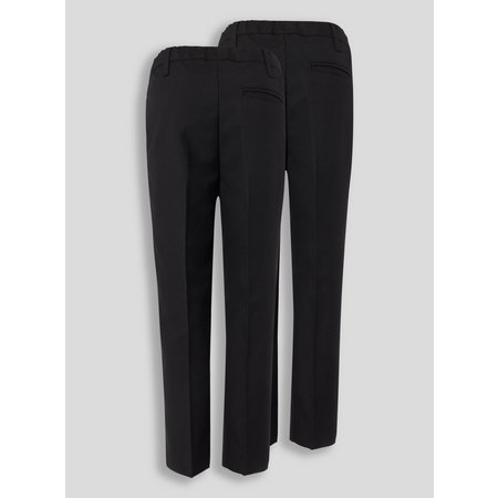 Black Trousers With Reinforced Knees 2 Pack - 4 years