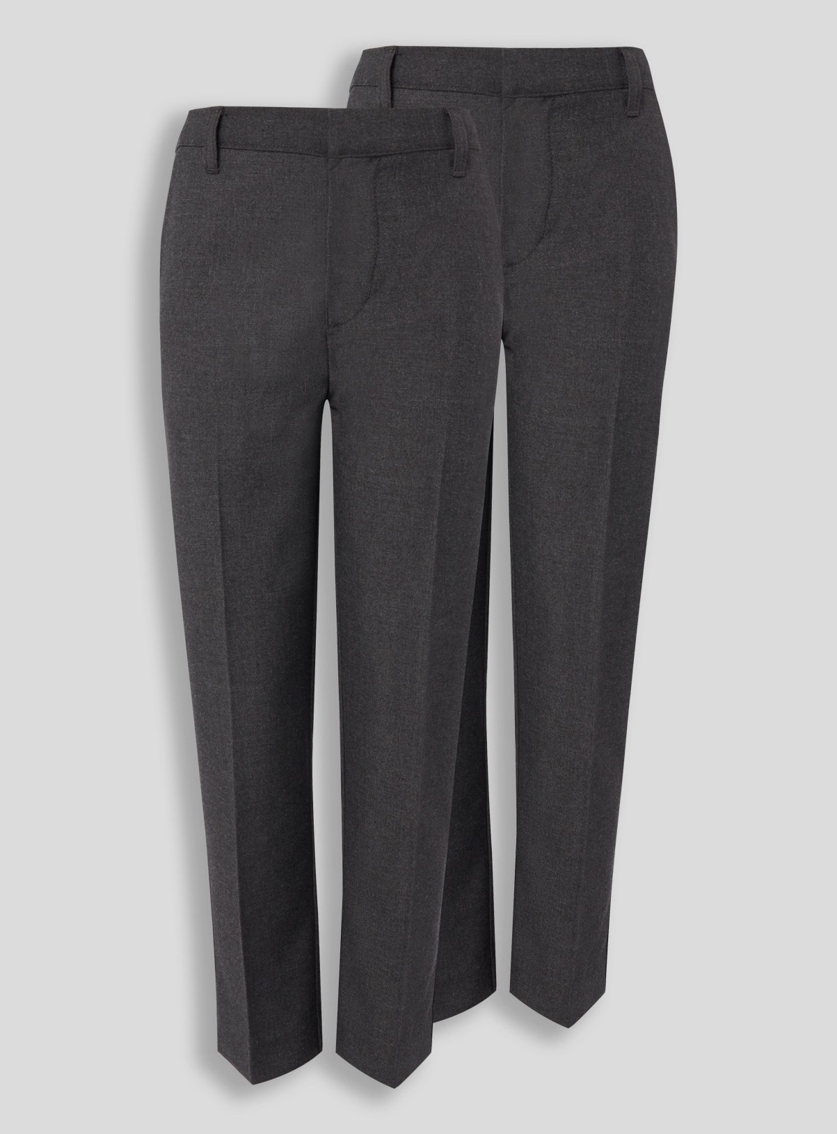 girls grey skinny school trousers