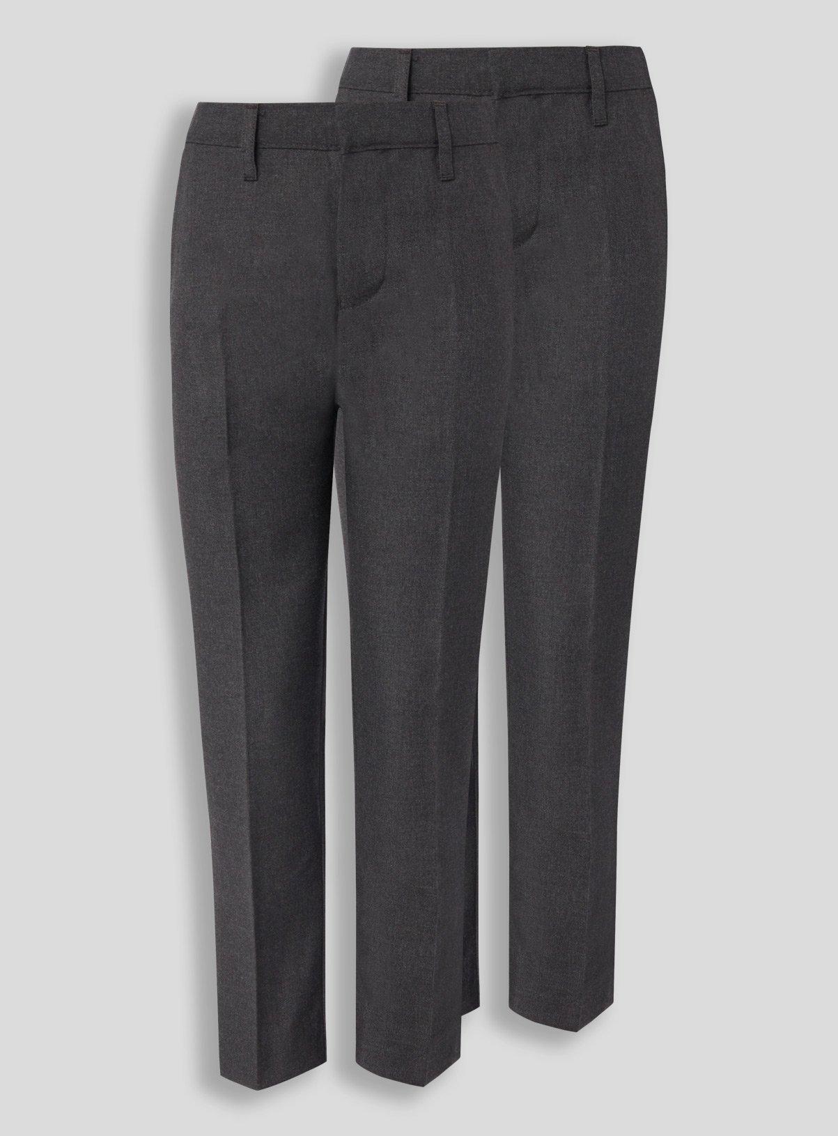 Grey Woven Plus Fit Trousers 2 Pack Review