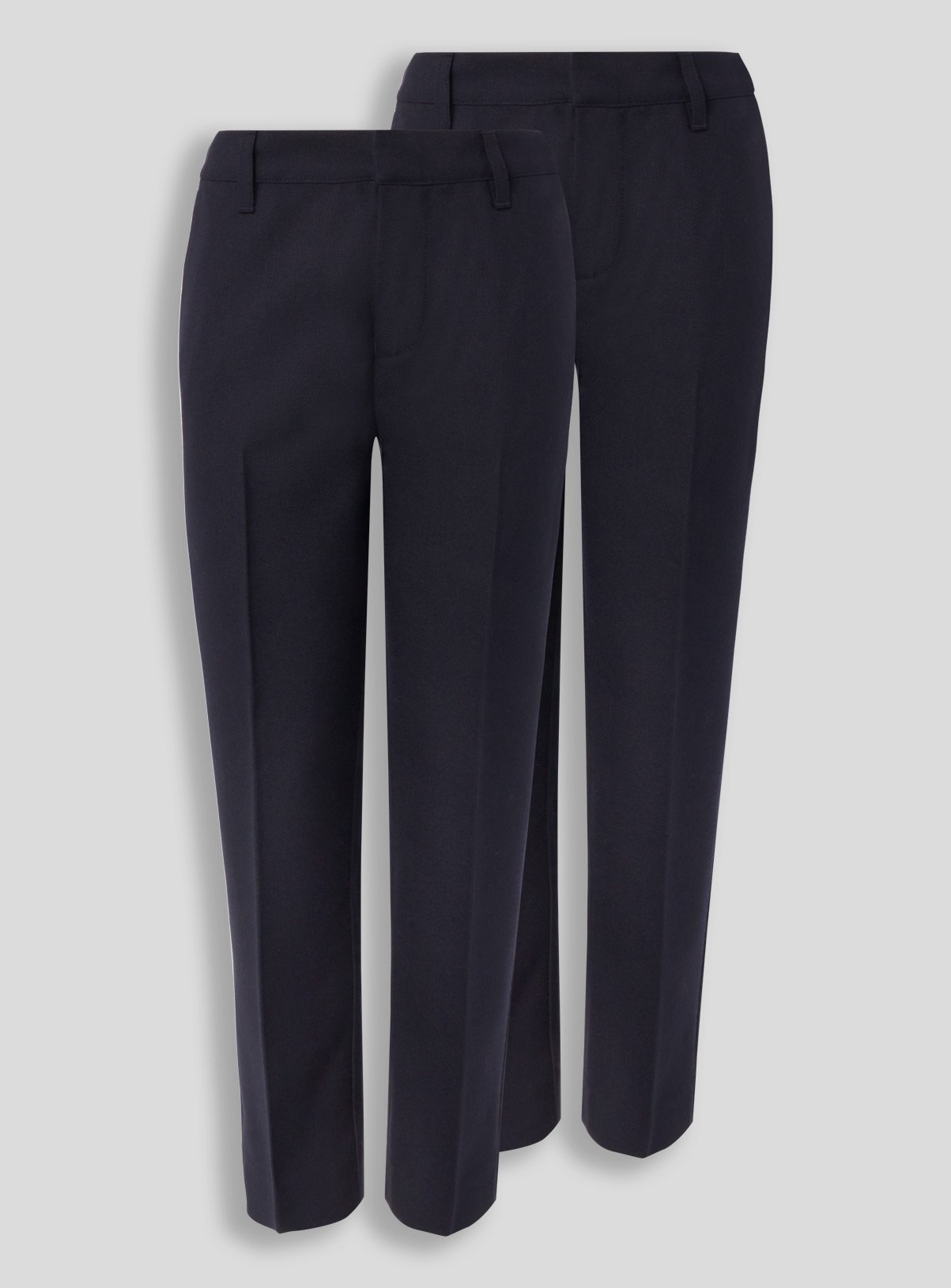 Navy Woven Plus Fit Trousers 2 Pack Review