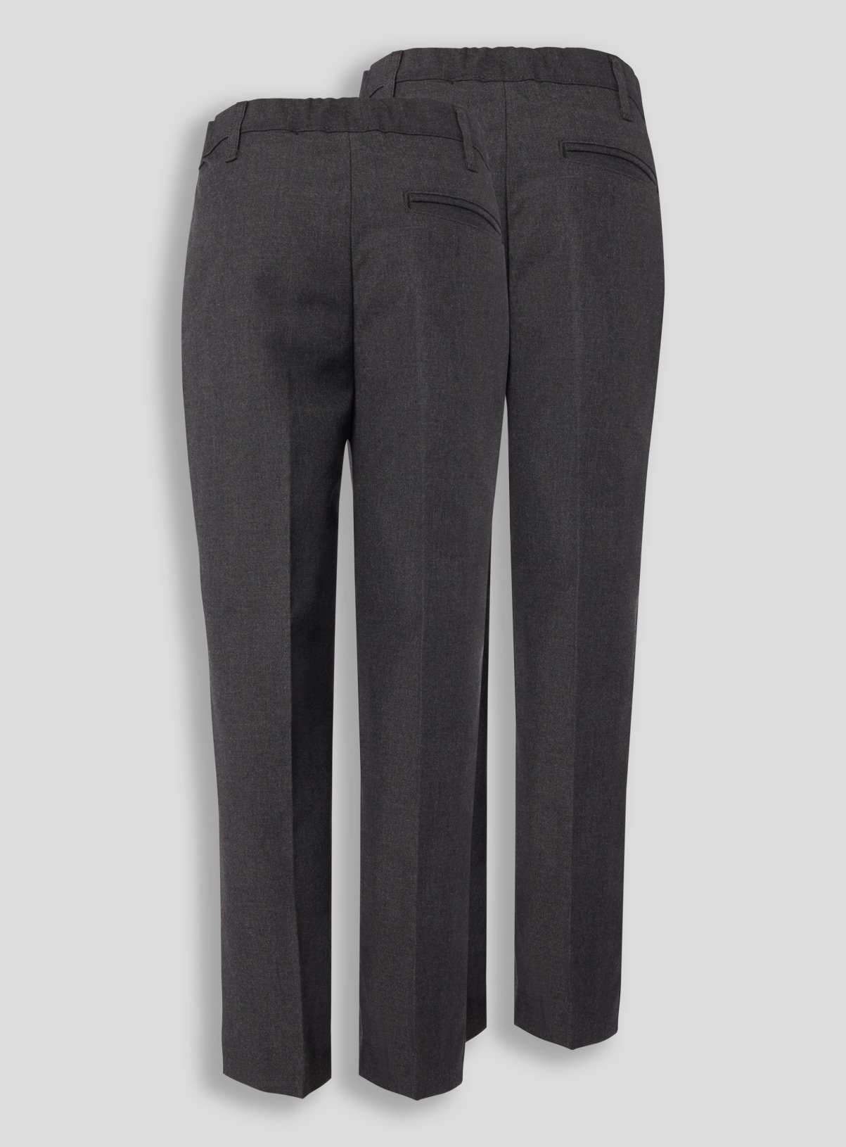 Grey Woven Long Leg Trousers 2 Pack Review