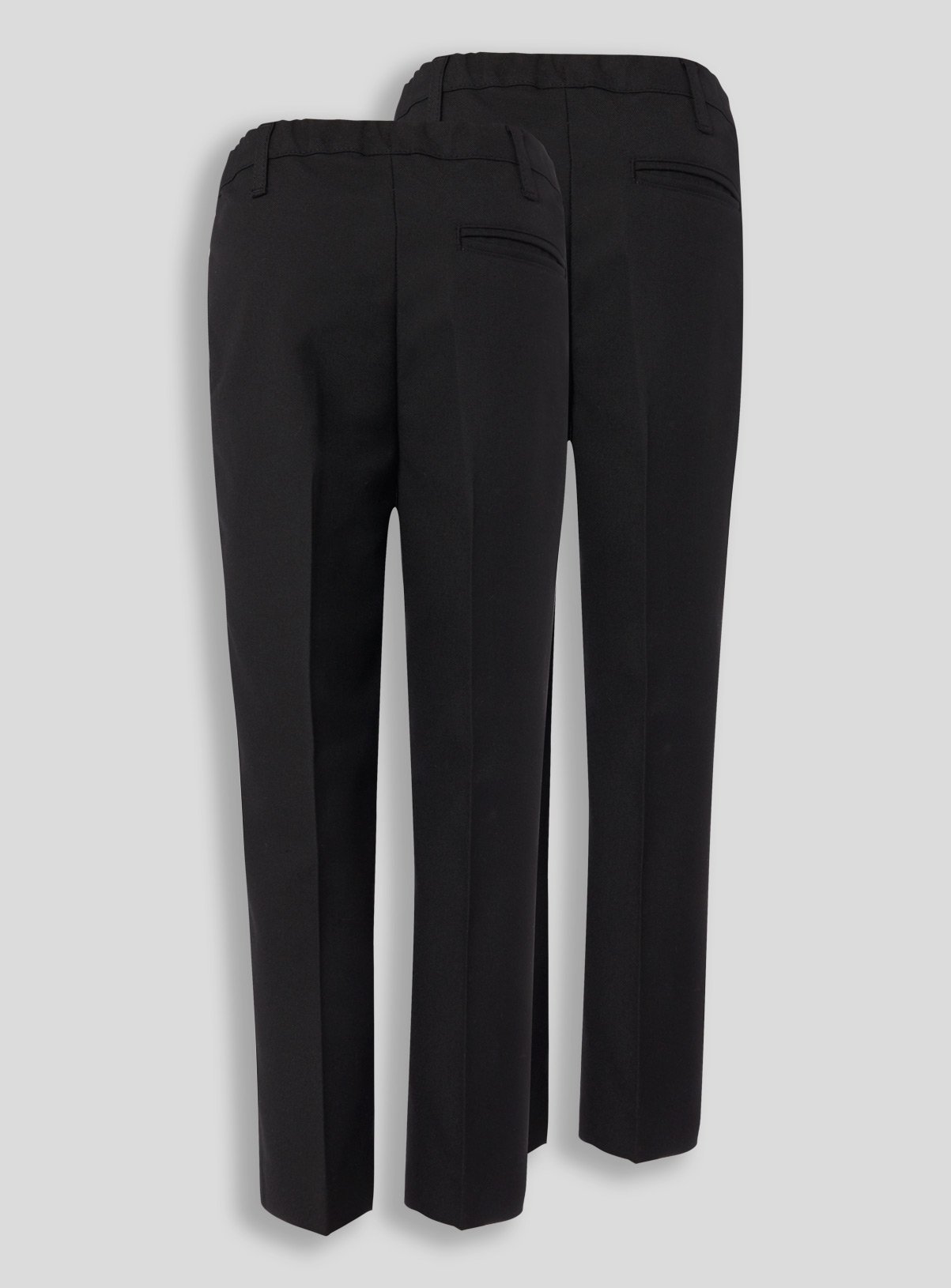 Black Woven Longer Leg Trousers 2 Pack Review