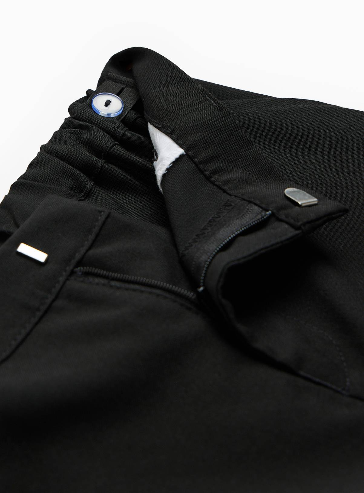 Black Polyester Perfect Crease Reinforced Knee Trousers 2 Pack 11 years - Image 5