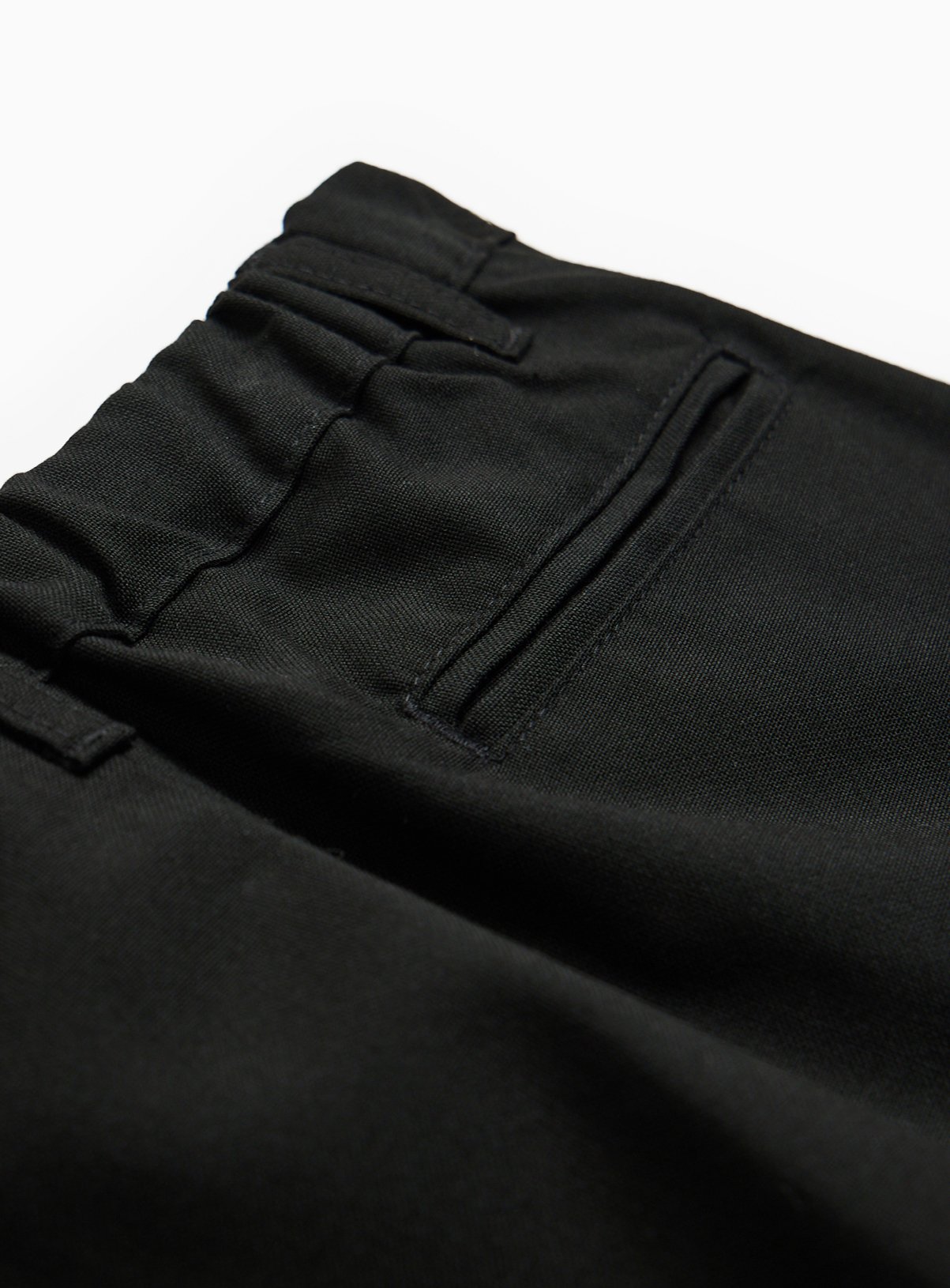 Black Polyester Perfect Crease Reinforced Knee Trousers 2 Pack 11 years - Image 6 thumbnail