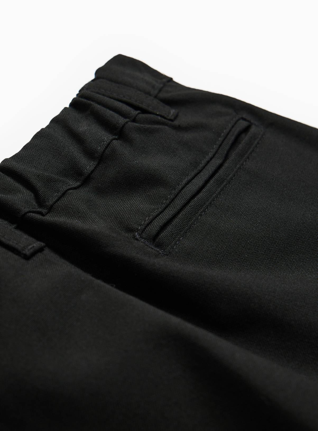 Black Polyester Perfect Crease Reinforced Knee Trousers 2 Pack 11 years - Image 6