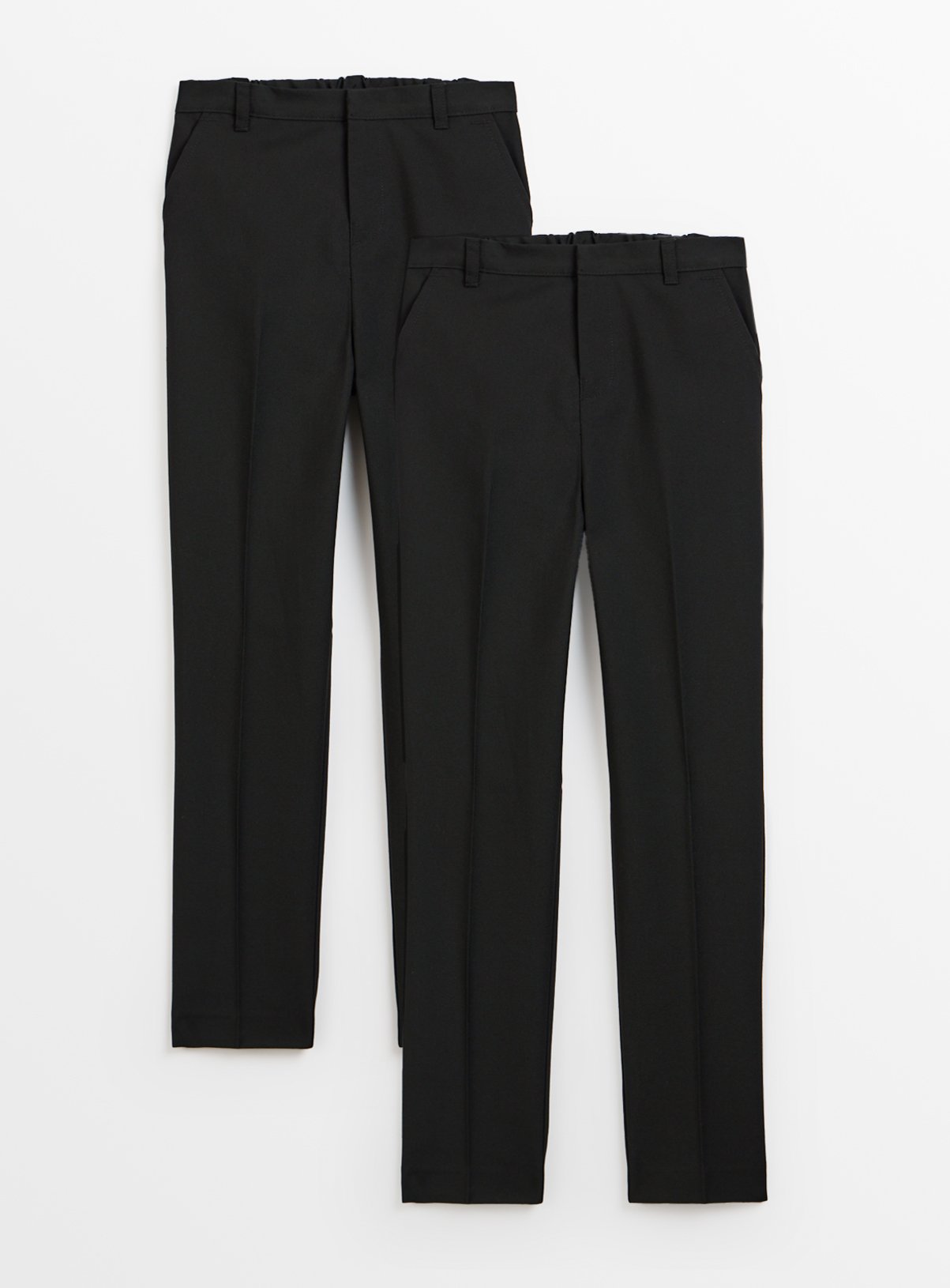 2 Pack Black Trousers Longer Leg 16 years - Image 1 thumbnail