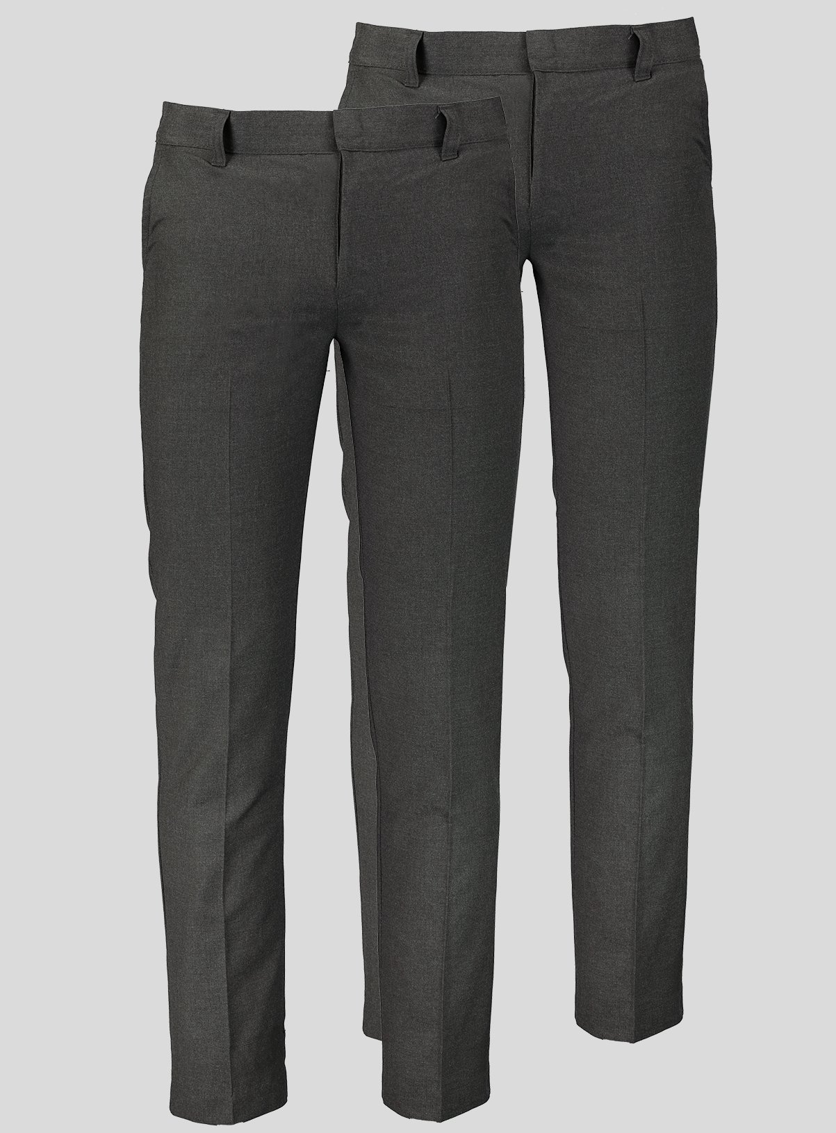 2 Pack Grey Trousers Longer Leg 10 years - Image 1 thumbnail