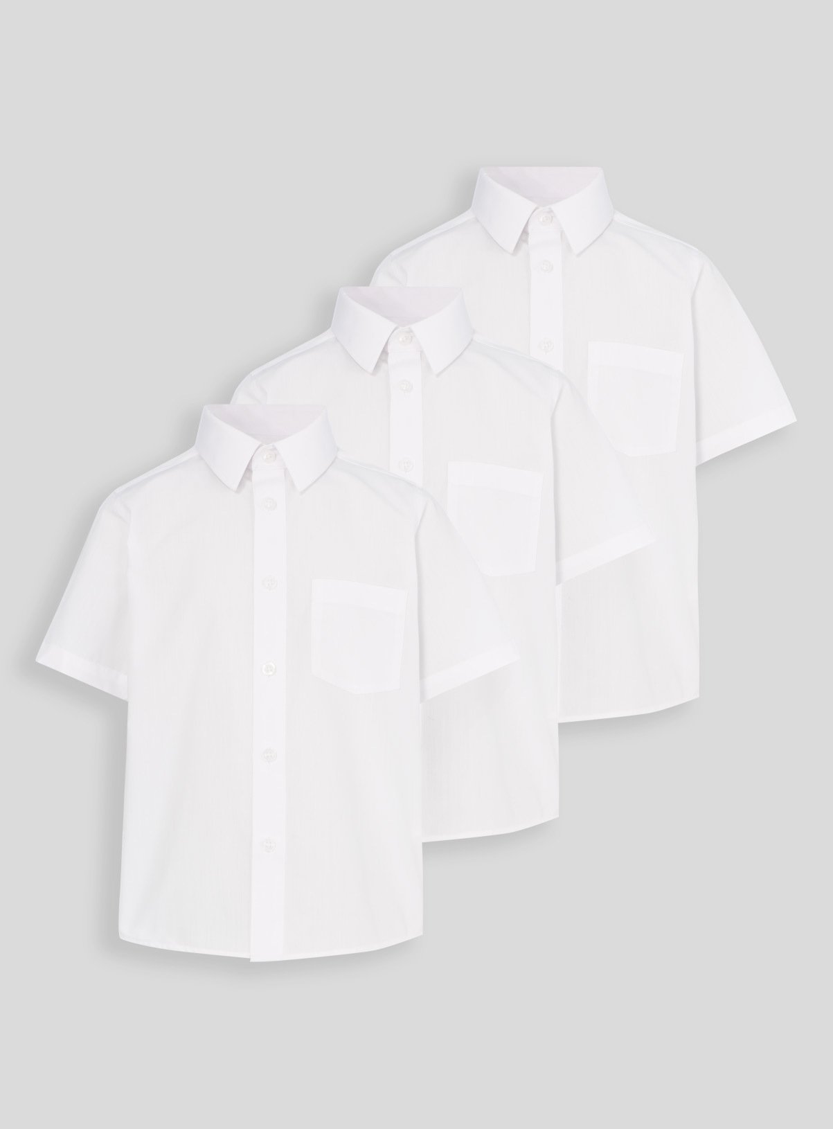 White School Short Sleeve Shirts 3 Pack Review