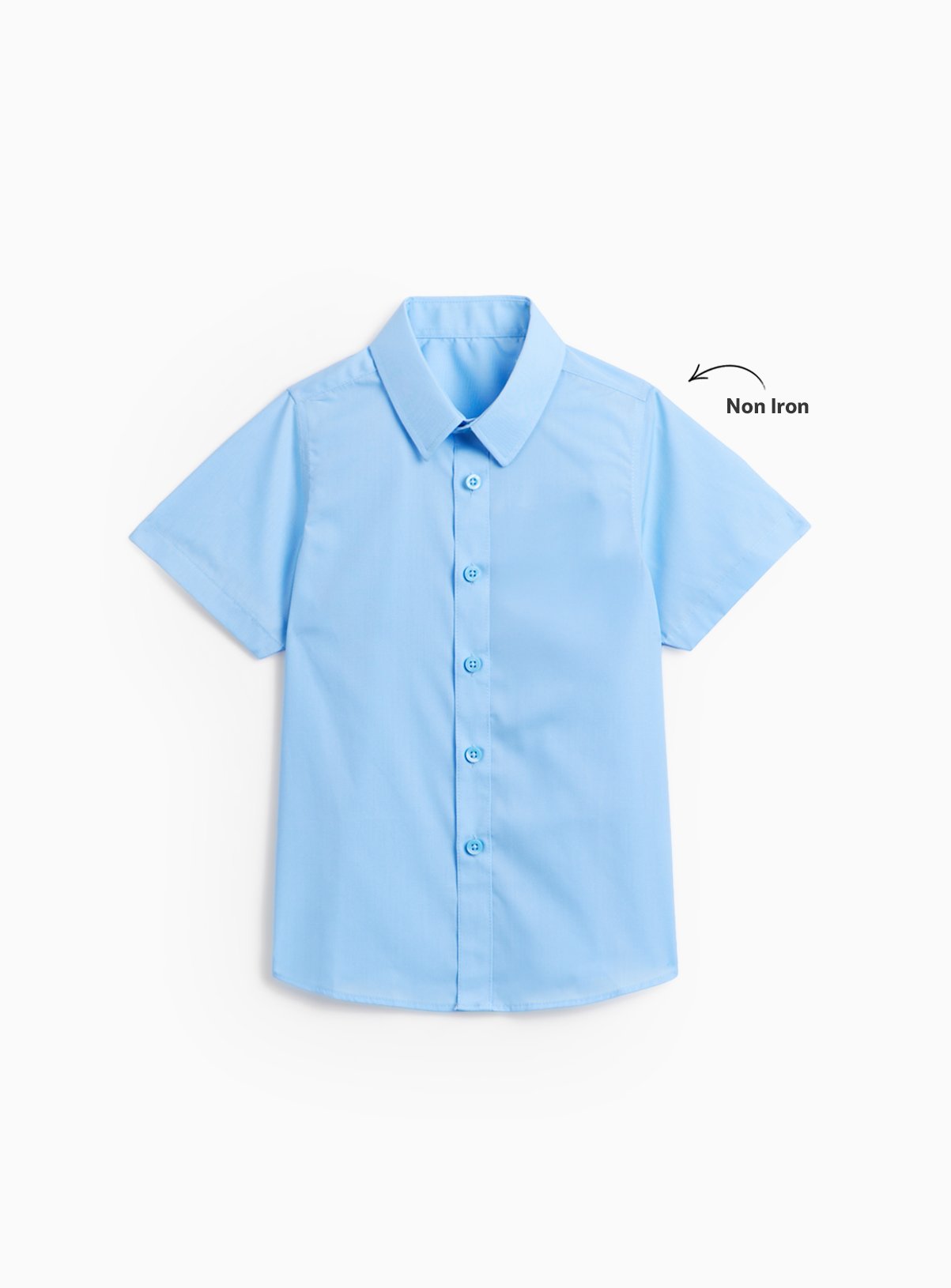 3 Pack Unisex Blue Short Sleeve Shirts 10 years - Image 2 thumbnail