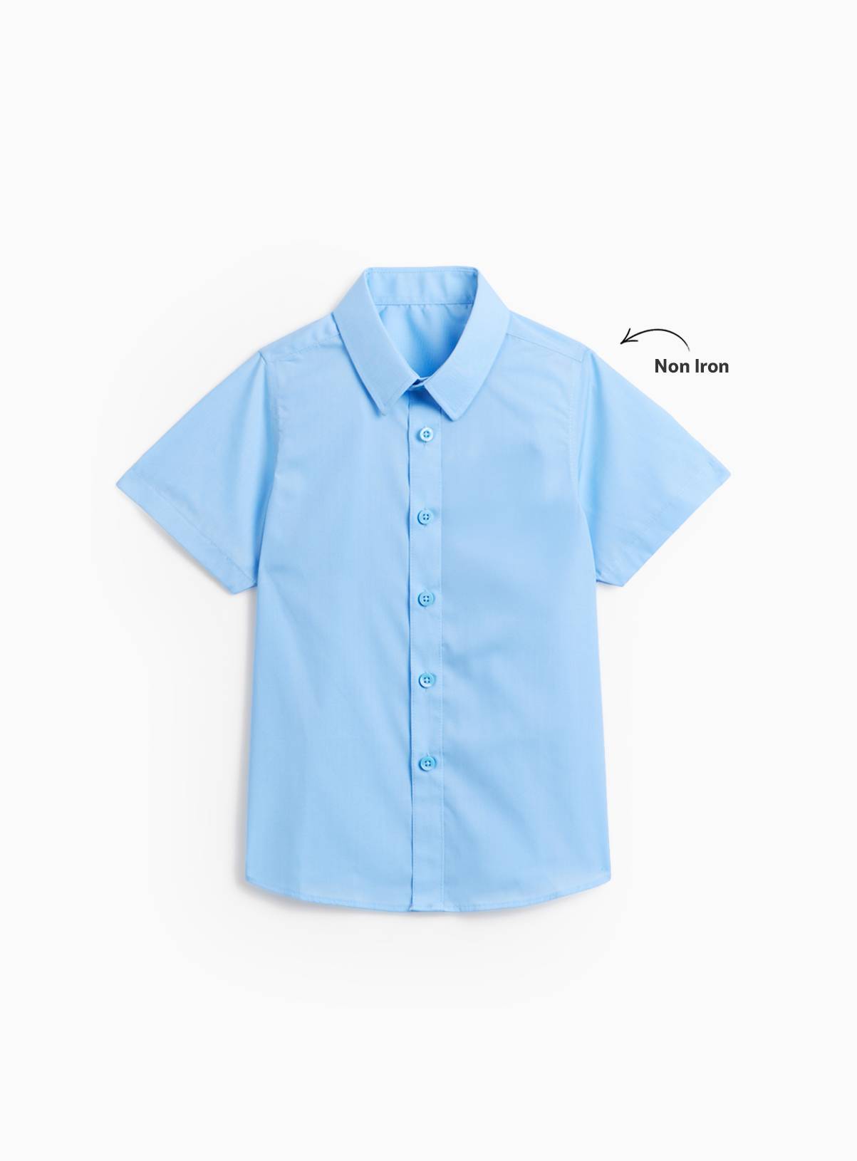 3 Pack Unisex Blue Short Sleeve Shirts 10 years - Image 2