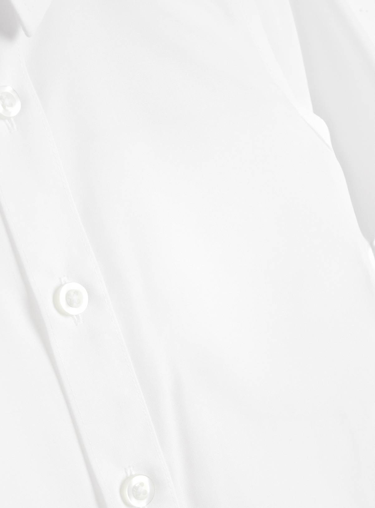 White Polyester Cotton Non Iron Long Sleeve School Shirts 3 Pack 9 years - Image 5