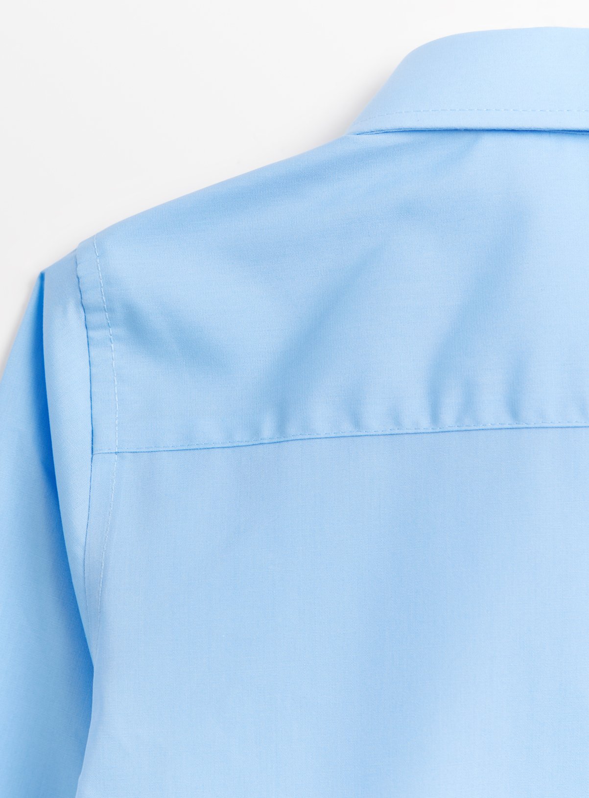 3 Pack Blue Long Sleeve School Shirts 9 years - Image 2 thumbnail
