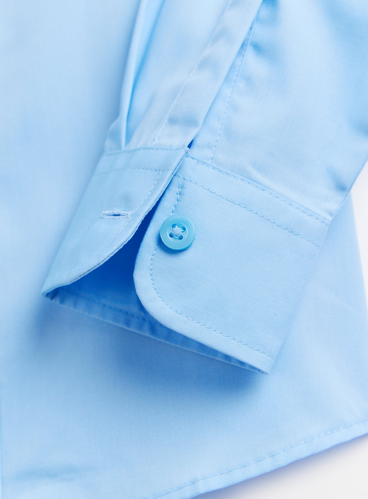3 Pack Blue Long Sleeve School Shirts 9 years - Image 3 thumbnail