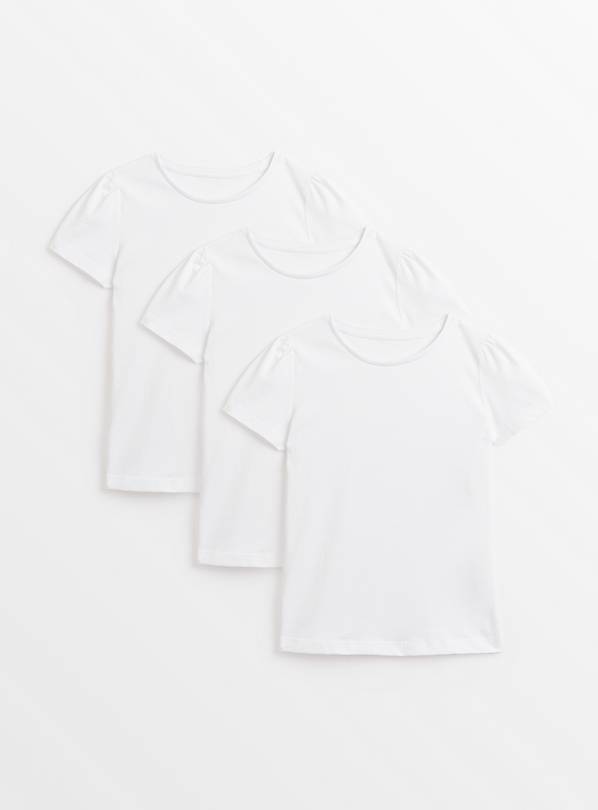 White Crew Neck T-Shirt 3 Pack 13 years