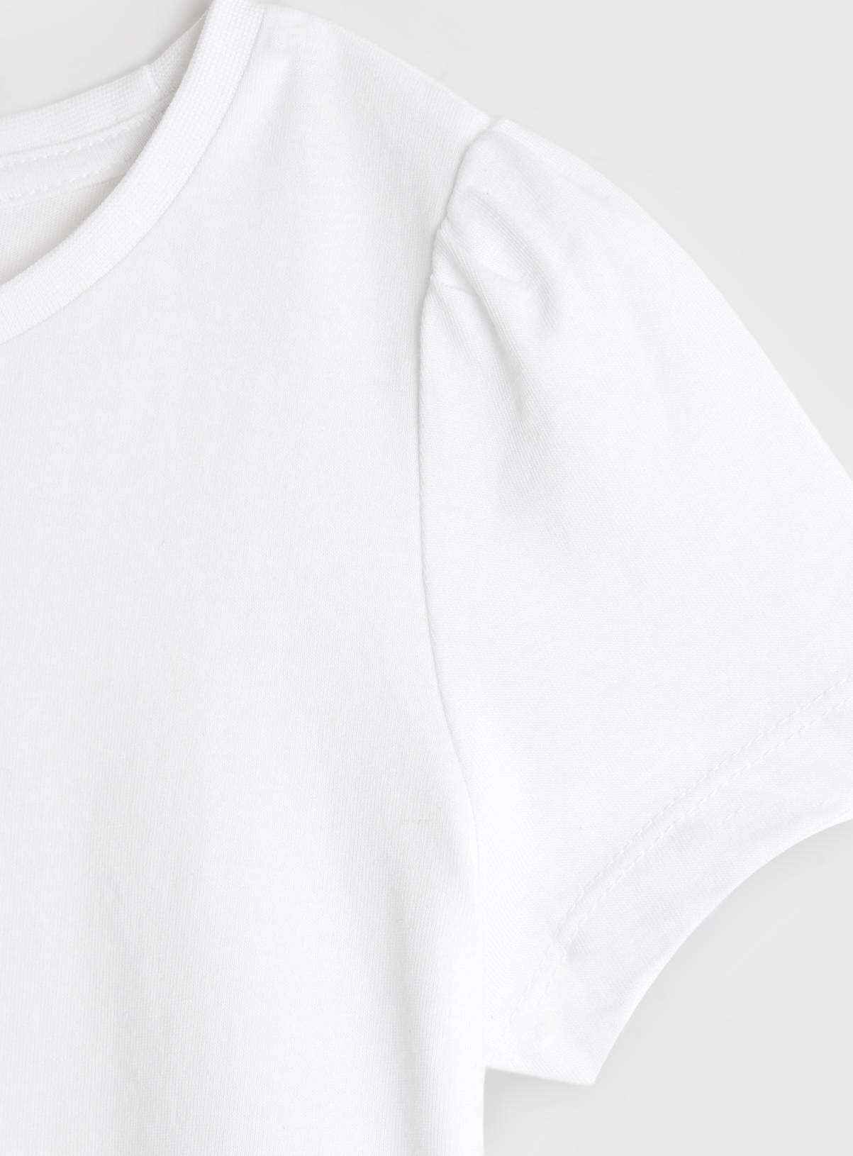 White Cotton Crew Neck T-Shirts 3 Pack 3 years - Image 5