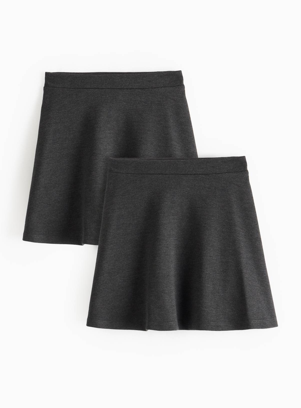 2 Pack Grey Jersey Skater Skirts 3 years - Image 1