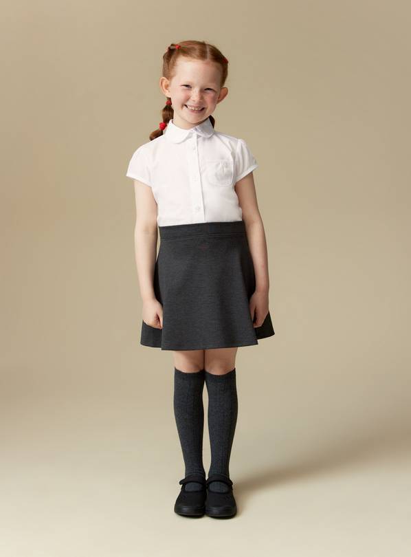 Buy Grey Jersey Skater Skirts 2 Pack 12 years School skirts Argos