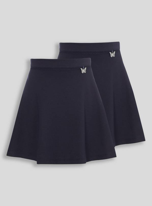Navy Jersey Skirts 2 Pack - 2 years