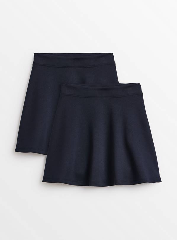 Buy Navy Jersey Skater Skirts 2 Pack 6 years School skirts Tu