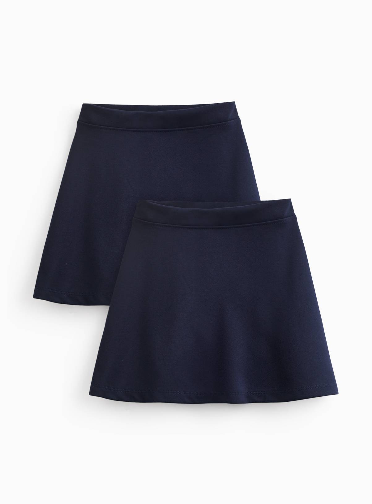 2 Pack Navy Jersey Skater Skirts 10 years - Image 1