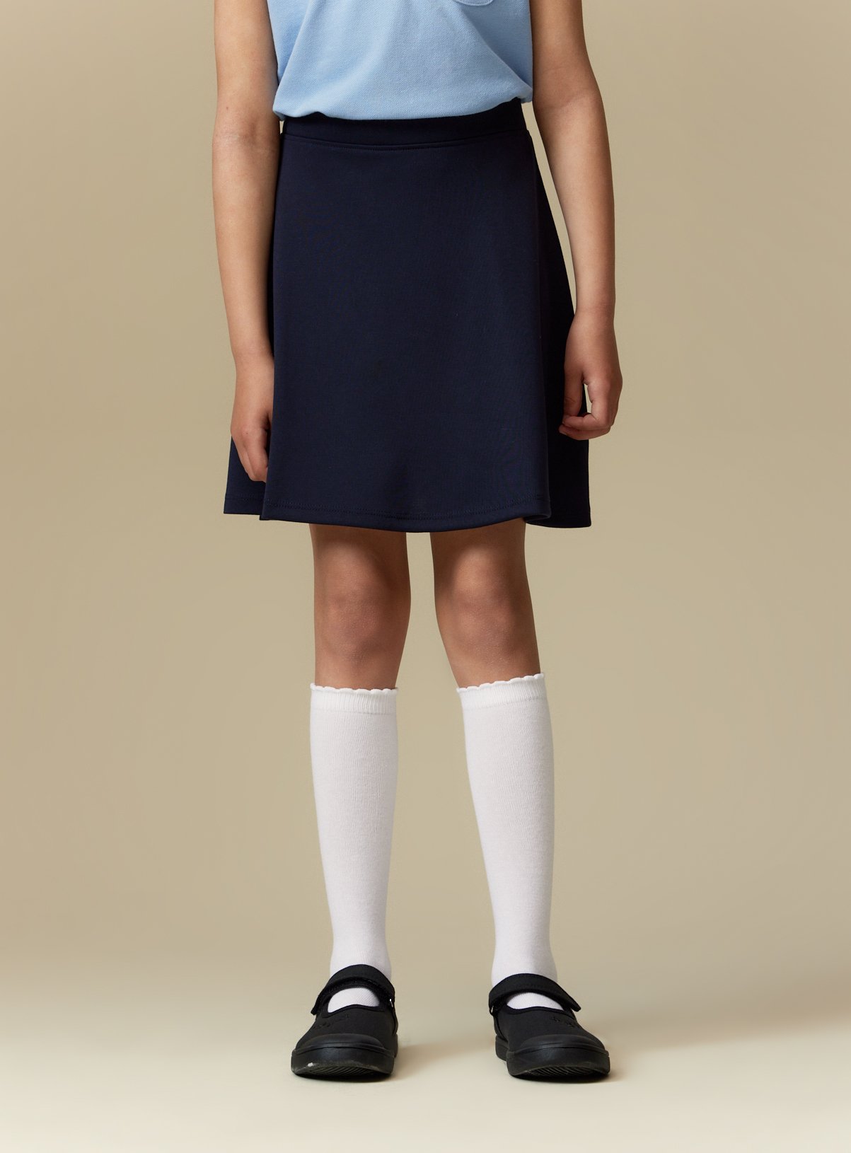 2 Pack Navy Jersey Skater Skirts 10 years - Image 3 thumbnail
