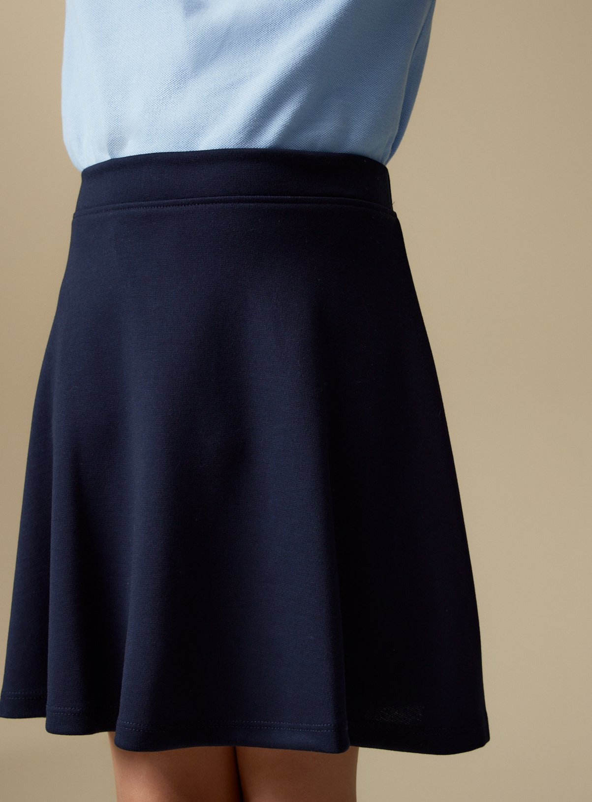 2 Pack Navy Jersey Skater Skirts 10 years - Image 4 thumbnail