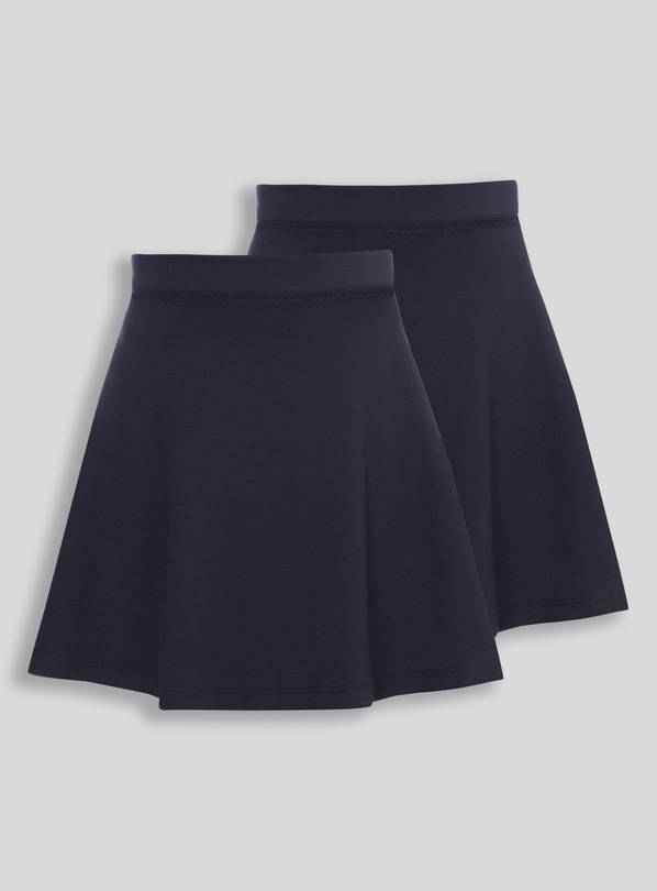Navy Jersey Skater Skirts 2 Pack - 4 years