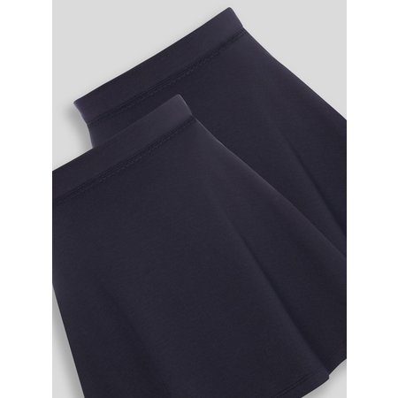 Navy Jersey Skater Skirts 2 Pack - 4 years