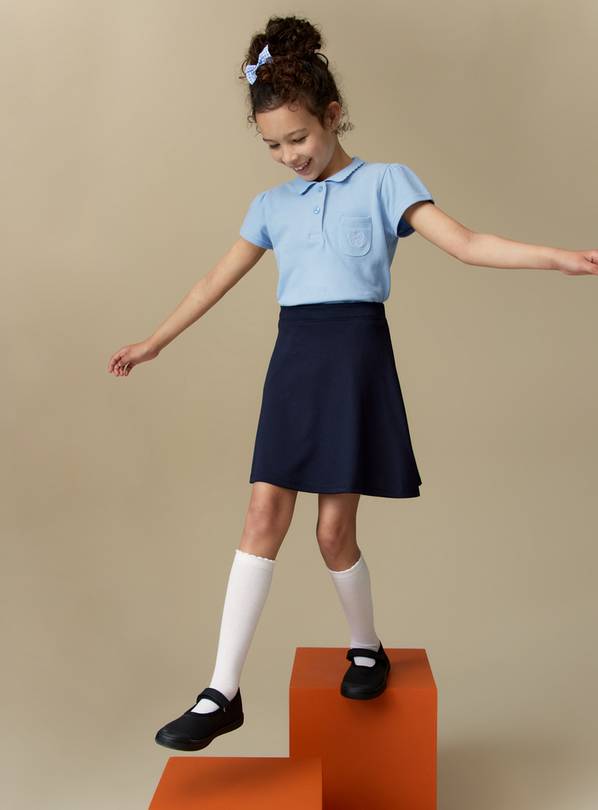 Buy Navy Jersey Skater Skirts 2 Pack 3 years School skirts Tu