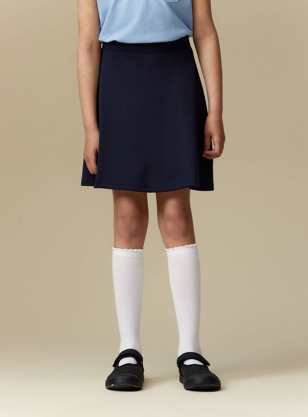 2 Pack Navy Jersey Skater Skirts 6 years - Image 3
