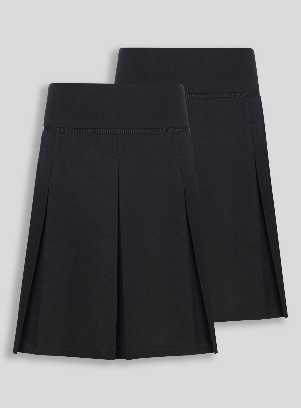 Black Plus Fit Permanent Pleat Skirt 2 Pack Review