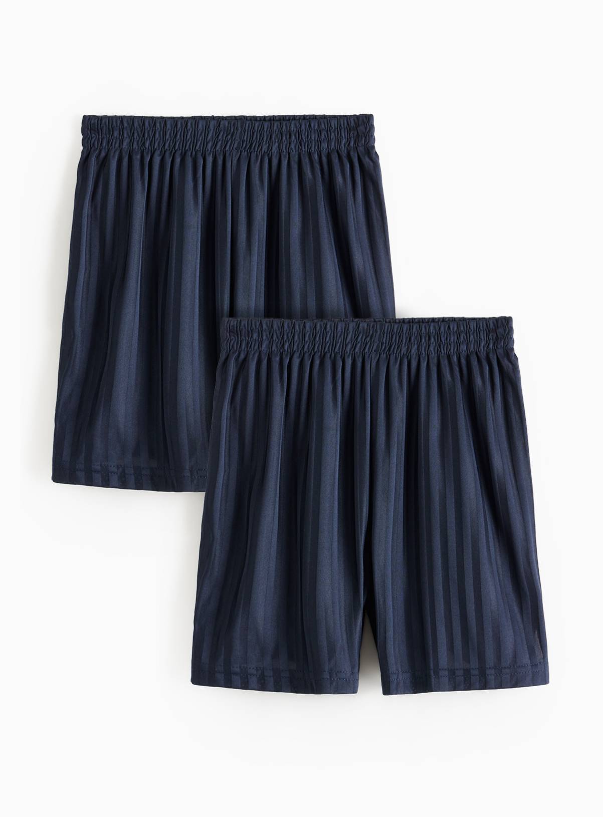 Navy Polyester Football Shorts 2 Pack 12 years - Image 2