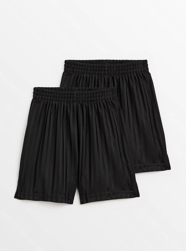 Black Football Shorts 2 Pack 4 years