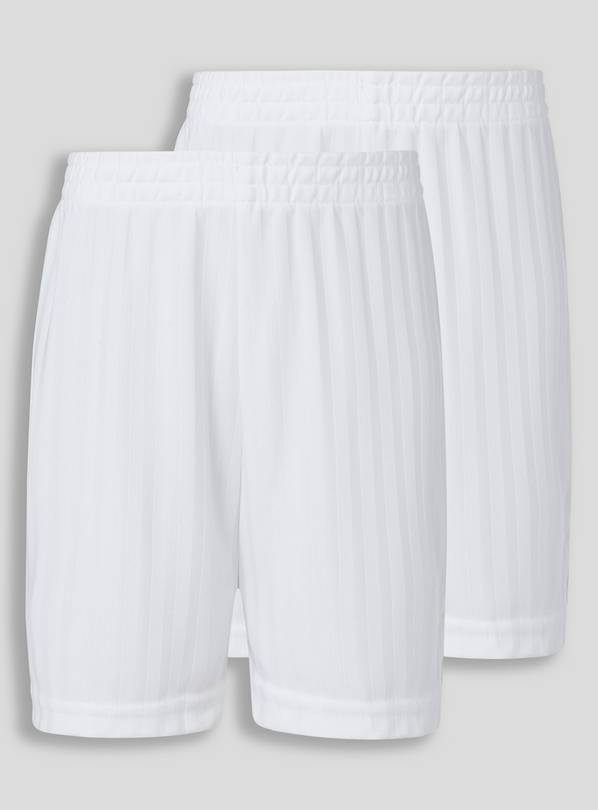Buy White Football Shorts 2 Pack 7 years PE kits Argos