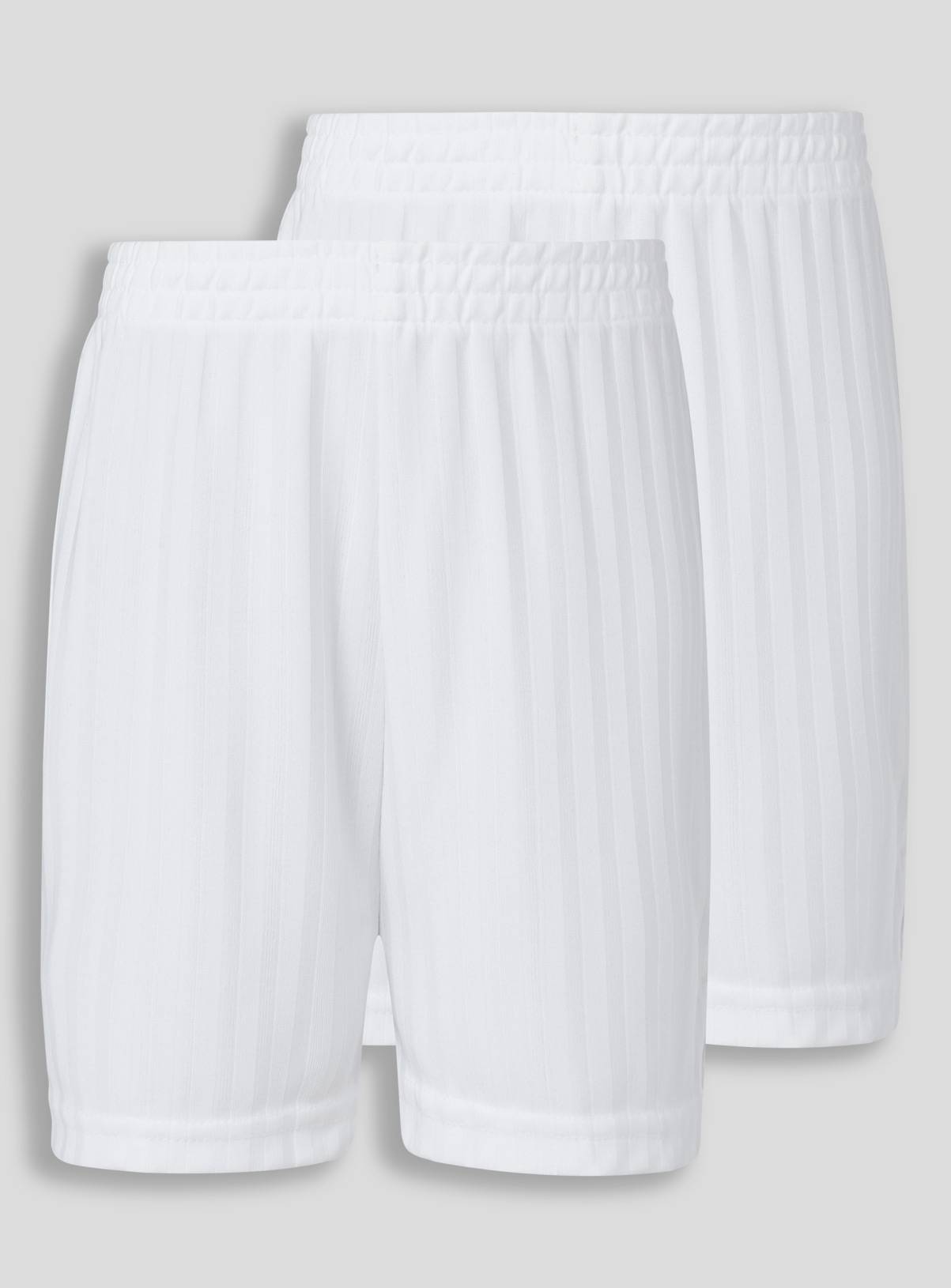 2 Pack White Football Shorts 7 years - Image 1