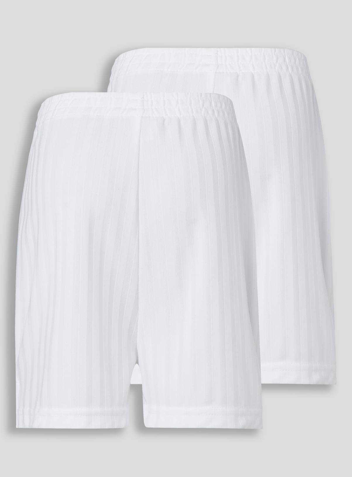 2 Pack White Football Shorts 7 years - Image 2