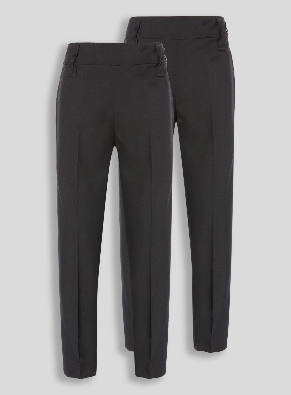Black Woven Trousers 2 Pack 11 years - Image 1