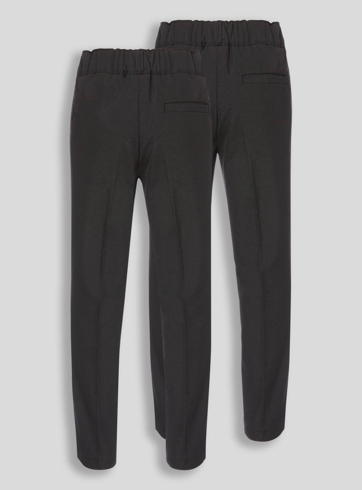 Black Woven Trousers 2 Pack 11 years - Image 2