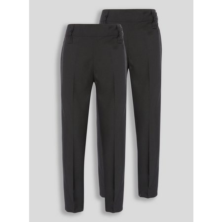 Black Woven Trousers 2 Pack - 6 years