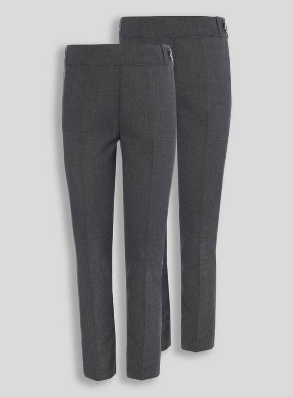 Grey Plus Fit Trousers 2 Pack - 7 years