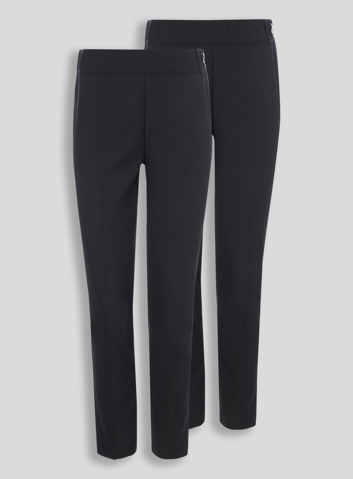 Black Woven Trousers Plus Fit 2 Pack Review